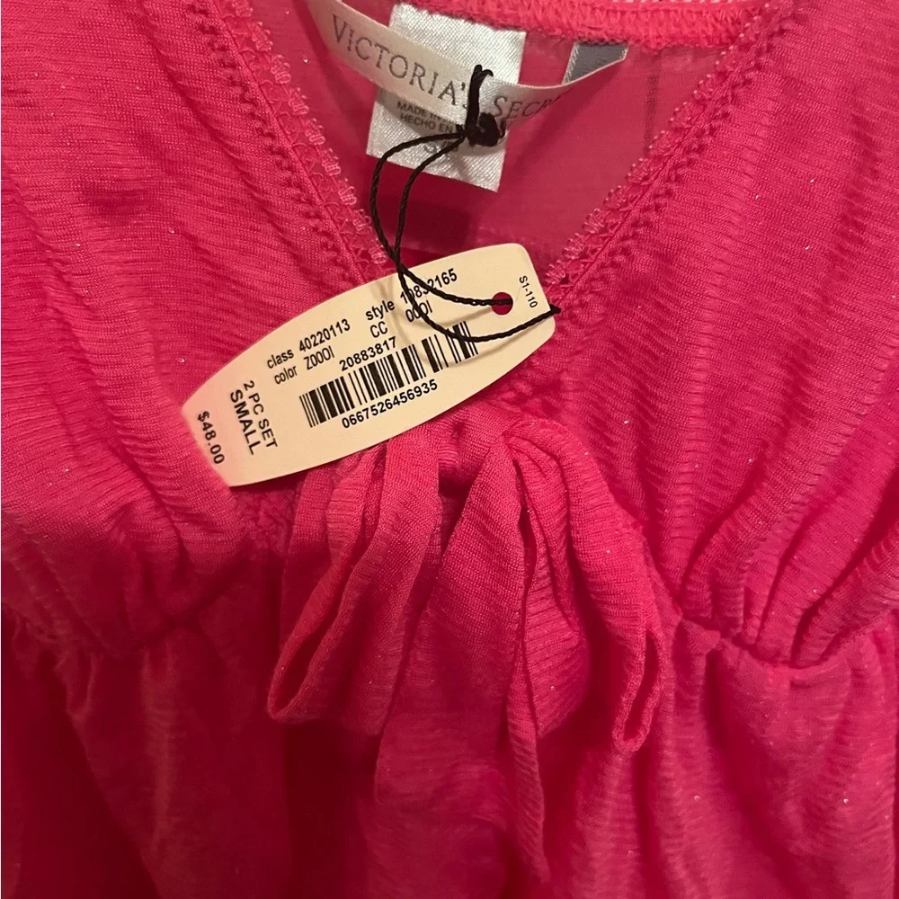 Victoria’s Secret Y2K Pink Layered Ruffle babydoll Sleep or dress Tank small